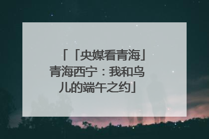 「央媒看青海」青海西宁：我和鸟儿的端午之约