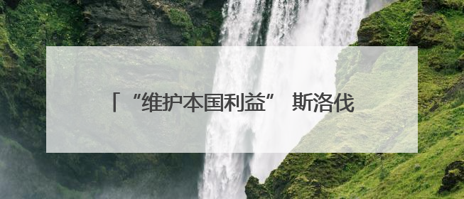 “维护本国利益” 斯洛伐克或将阻止欧盟对俄制裁