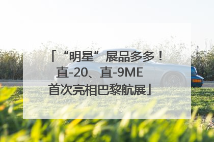 “明星”展品多多！直-20、直-9ME首次亮相巴黎航展