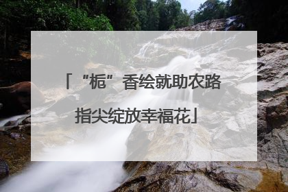 “栀”香绘就助农路 指尖绽放幸福花