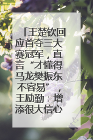 王楚钦回应首夺三大赛冠军，直言“才懂得马龙樊振东不容易”，王励勤：增添很大信心