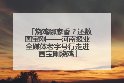 烧鸡哪家香？还数画宝刚——河南报业全媒体老字号行走进画宝刚烧鸡