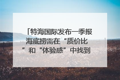 特海国际发布一季报 海底捞需在“质价比”和“体验感”中找到平衡｜新经济观察