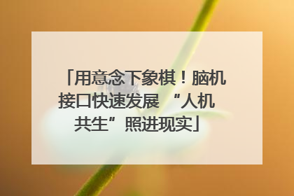 用意念下象棋！脑机接口快速发展 “人机共生”照进现实