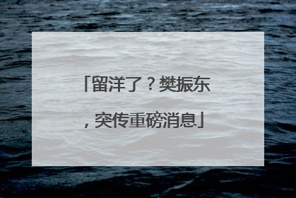 留洋了？樊振东，突传重磅消息