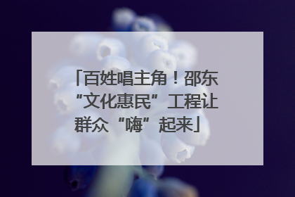 百姓唱主角！邵东“文化惠民”工程让群众“嗨”起来