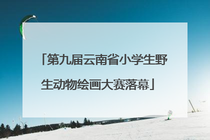 第九届云南省小学生野生动物绘画大赛落幕