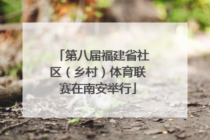 第八届福建省社区（乡村）体育联赛在南安举行