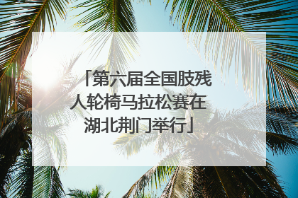 第六届全国肢残人轮椅马拉松赛在湖北荆门举行