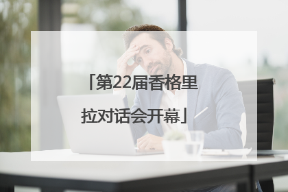 第22届香格里拉对话会开幕