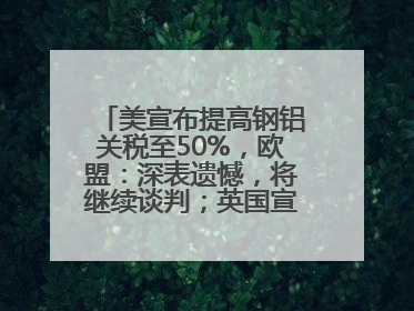 美宣布提高钢铝关税至50%，欧盟：深表遗憾，将继续谈判；英国宣称要建12艘核潜艇；马斯克最新发声：不想为美政府所做的一切承担责任丨早报