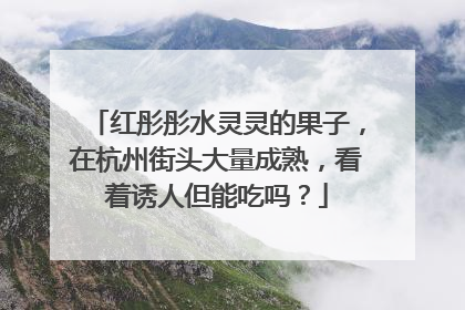 红彤彤水灵灵的果子，在杭州街头大量成熟，看着诱人但能吃吗？