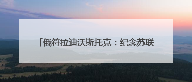 俄符拉迪沃斯托克：纪念苏联伟大卫国战争胜利80周年