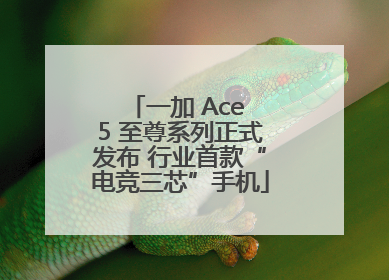 一加 Ace 5 至尊系列正式发布 行业首款“电竞三芯”手机