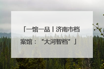 一馆一品丨济南市档案馆：“大河智档”
