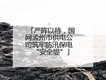 严阵以待，国网孟州市供电公司筑牢防汛保电“安全堤”