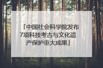 中国社会科学院发布7项科技考古与文化遗产保护重大成果