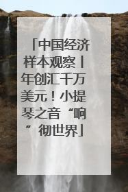 中国经济样本观察丨年创汇千万美元！小提琴之音“响”彻世界