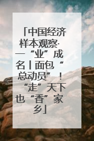 中国经济样本观察·一“业”成名丨面包“总动员”！“走”天下也“香”家乡