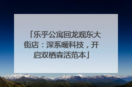 乐乎公寓回龙观东大街店：深系暖科技，开启双栖森活范本