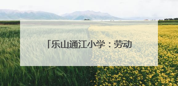 乐山通江小学：劳动育新苗，实践绽华光