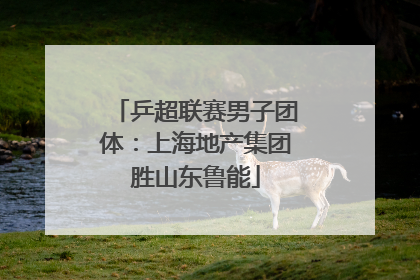 乒超联赛男子团体：上海地产集团胜山东鲁能