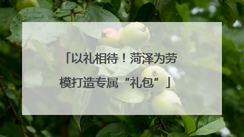 以礼相待！菏泽为劳模打造专属“礼包”