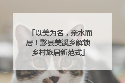 以美为名，亲水而居！黟县美溪乡解锁乡村旅居新范式
