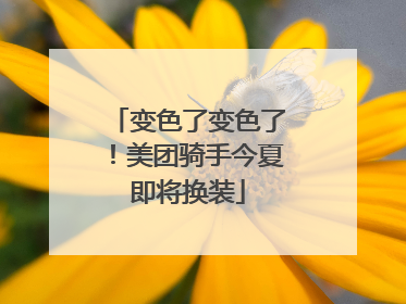 变色了变色了！美团骑手今夏即将换装
