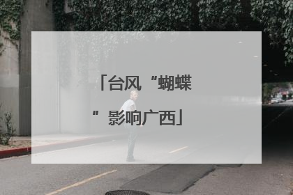 台风“蝴蝶”影响广西