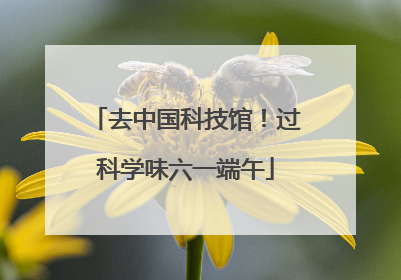 去中国科技馆！过科学味六一端午