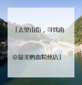 去望山街，寻找南京最美鸭血粉丝店