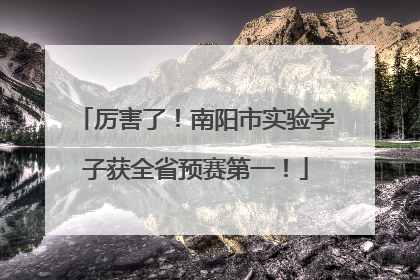 厉害了！南阳市实验学子获全省预赛第一！