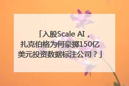 入股Scale AI，扎克伯格为何豪掷150亿美元投资数据标注公司？