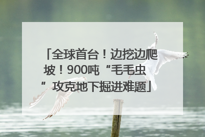 全球首台！边挖边爬坡！900吨“毛毛虫”攻克地下掘进难题