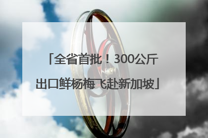 全省首批！300公斤出口鲜杨梅飞赴新加坡