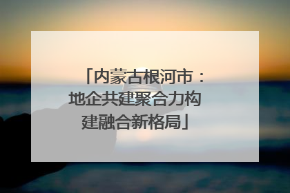 内蒙古根河市：地企共建聚合力构建融合新格局