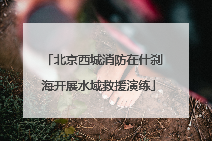 北京西城消防在什刹海开展水域救援演练