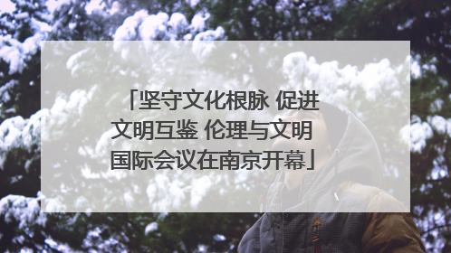 坚守文化根脉 促进文明互鉴 伦理与文明国际会议在南京开幕