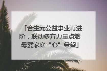 合生元公益事业再进阶，联动多方力量点燃母婴家庭“心”希望