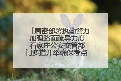 周密部署执勤警力 加强路面疏导力度 石家庄公安交管部门多措并举确保考点周边交通环境良好