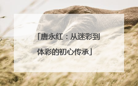 唐永红：从迷彩到体彩的初心传承