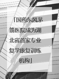 国药东风茅箭医院成为湖北省首家专业复学康复训练机构
