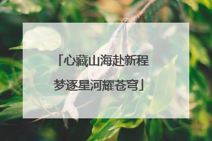 心藏山海赴新程 梦逐星河耀苍穹