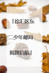 徐汇区东二少年邮局揭牌启航