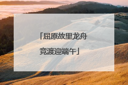 屈原故里龙舟竞渡迎端午