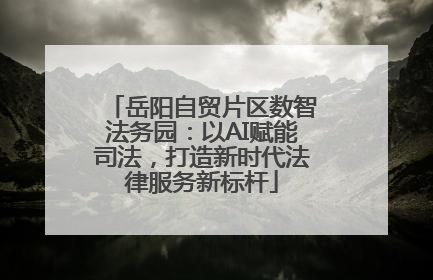 岳阳自贸片区数智法务园：以AI赋能司法，打造新时代法律服务新标杆