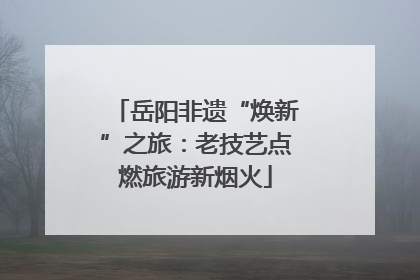 岳阳非遗“焕新”之旅：老技艺点燃旅游新烟火