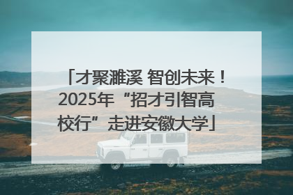 才聚濉溪 智创未来！2025年“招才引智高校行”走进安徽大学