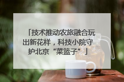 技术推动农旅融合玩出新花样，科技小院守护北京“菜篮子”